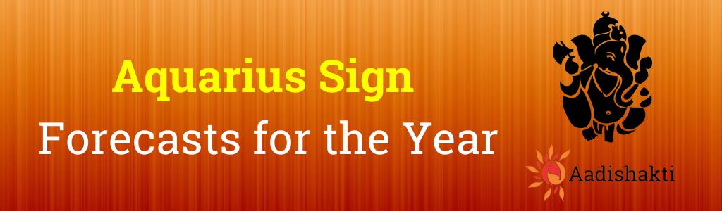 Aquarius Sign Forecasts for the Year
