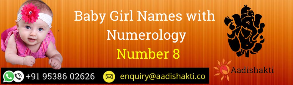 Baby Girl Names with Numerology Number 8
