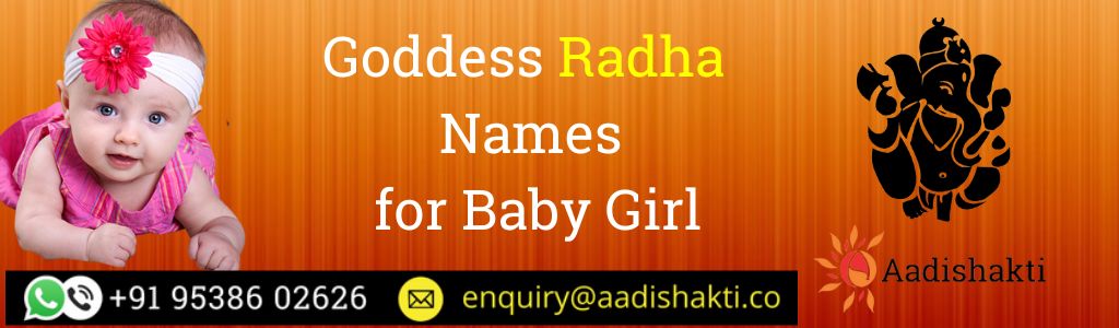 Goddess Radha Names for Baby Girl