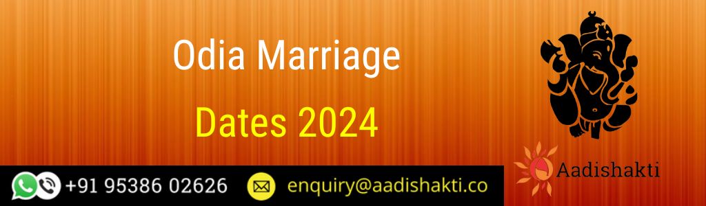 Odia Marriage Dates 2024
