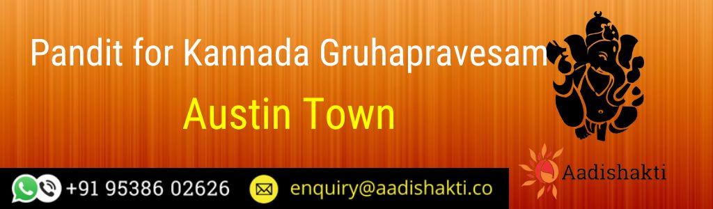 Pandit for Kannada Gruhapravesam in Austin Town