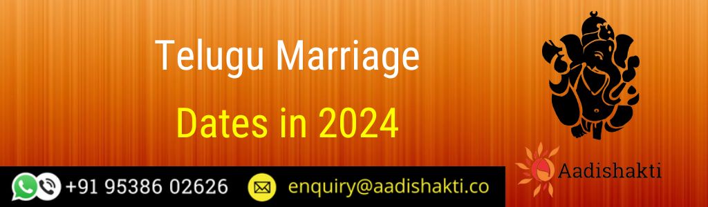 Telugu Marriage Dates in 2024