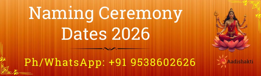 Naming Ceremony Dates 2026