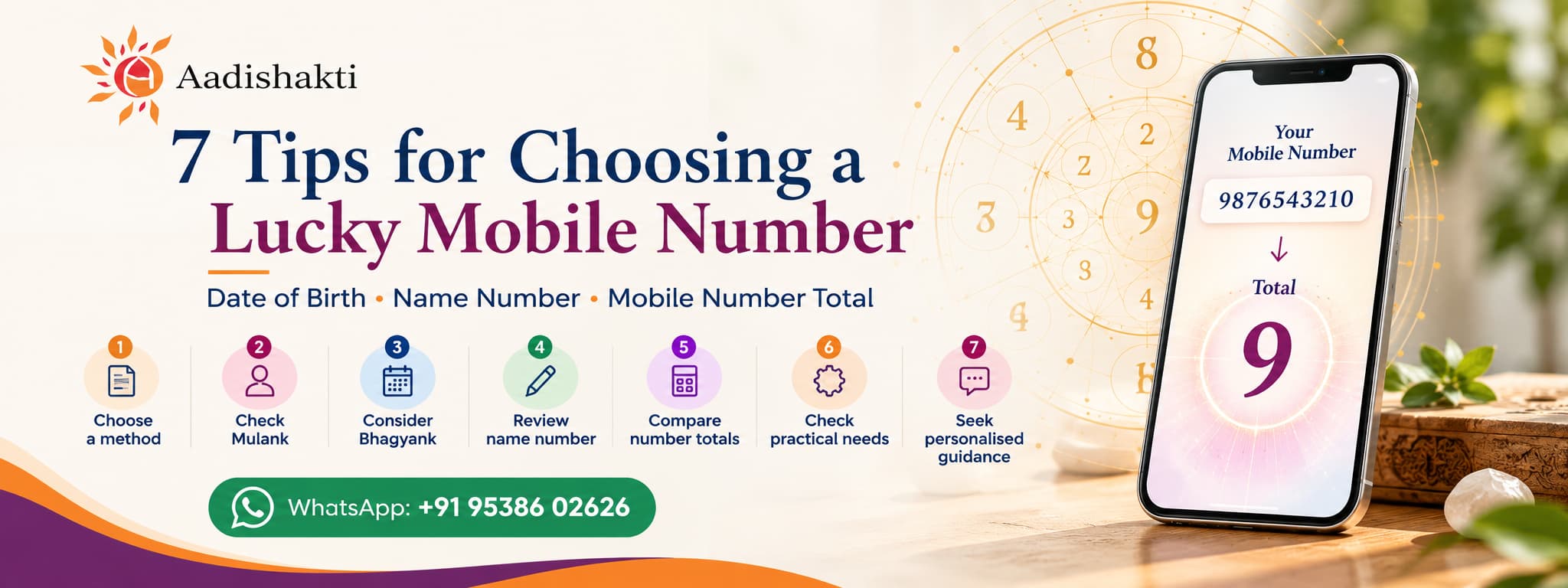 7 tips for choosing a lucky mobile number using date of birth, Mulank, Bhagyank, name number and mobile number total — Aadishakti.