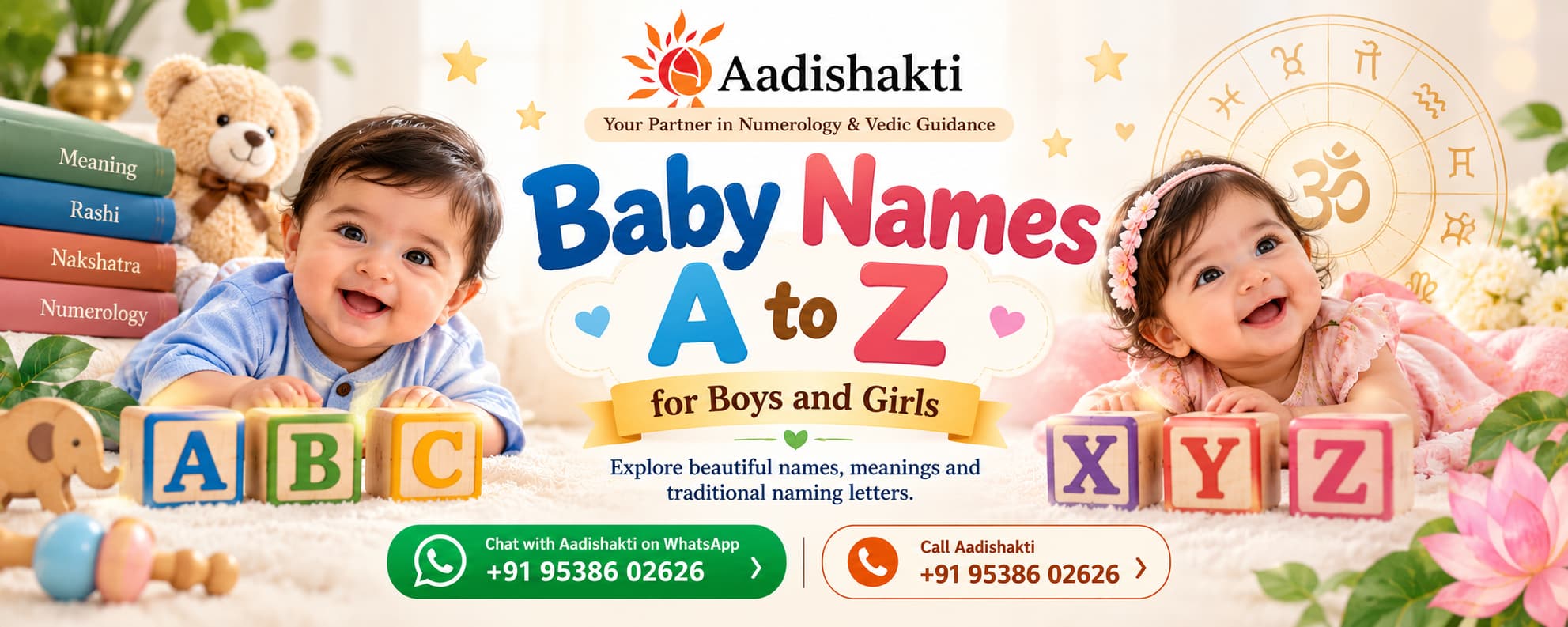 Baby Names A to Z for Boys and Girls – Aadishakti