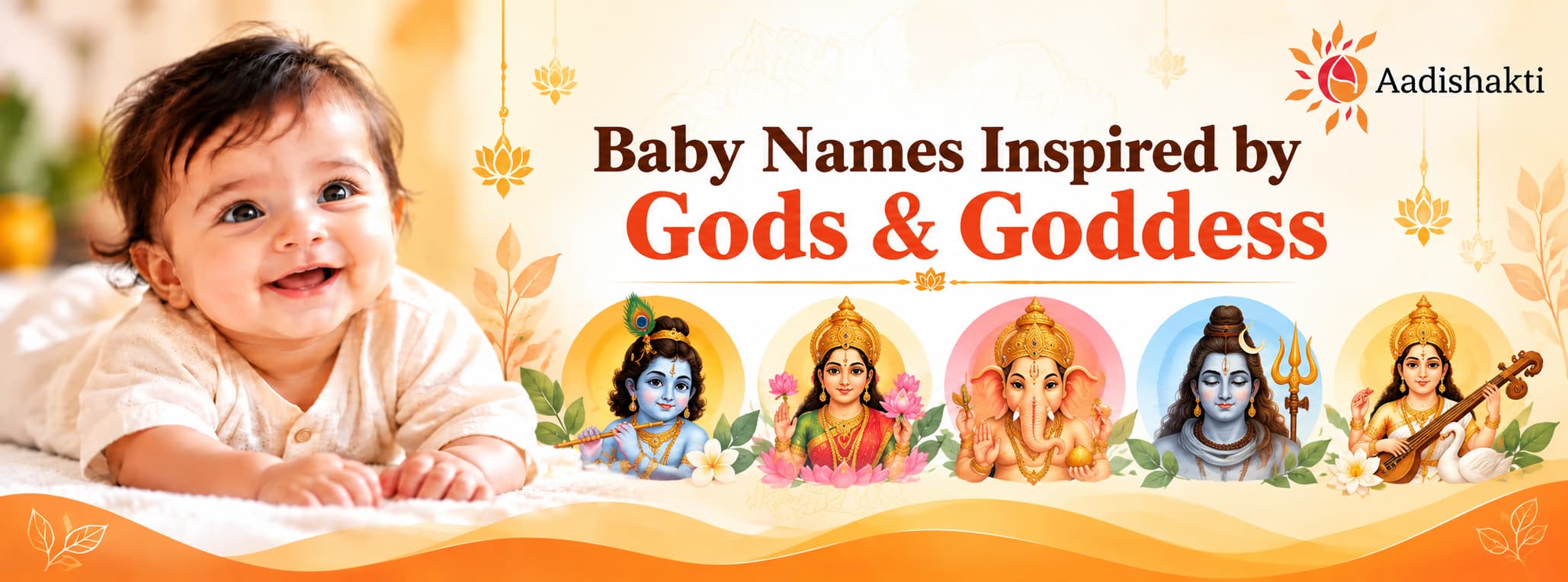 Baby names inspired by Hindu gods and goddesses – Krishna, Lakshmi, Ganesha, Shiva and Saraswati | Aadishakti