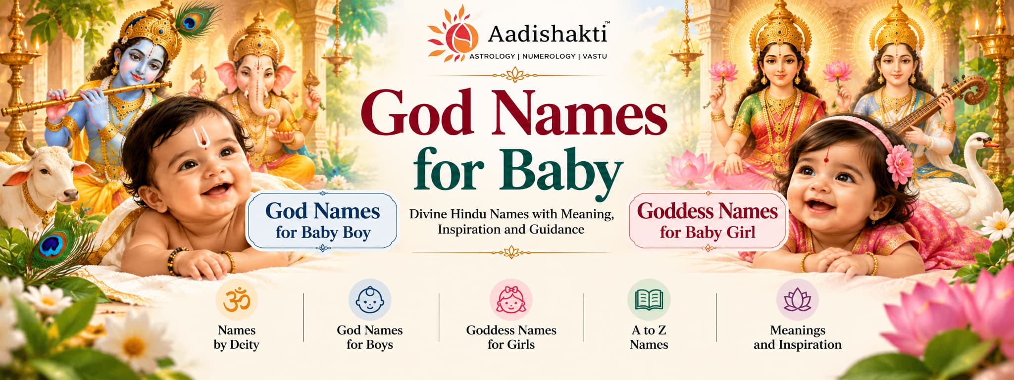 god names for baby boy, goddess names for baby girl