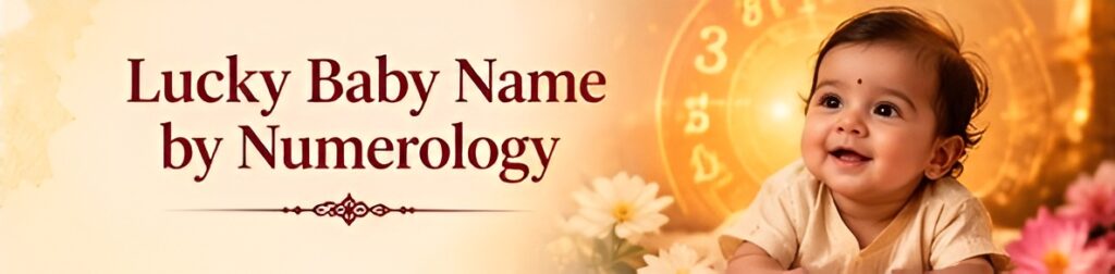 Lucky baby name by numerology with baby and numerology chart