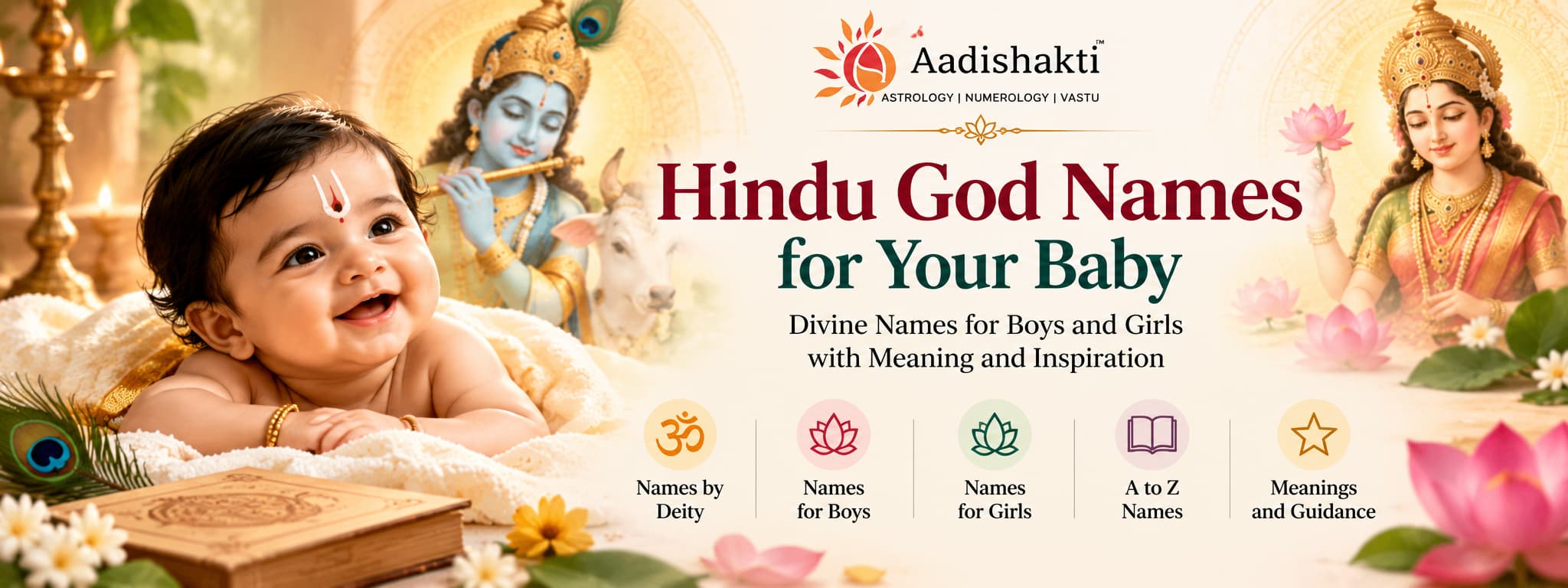 Hindu God Names for Your Baby – Divine Names for Boys and Girls with Meanings | Aadishakti