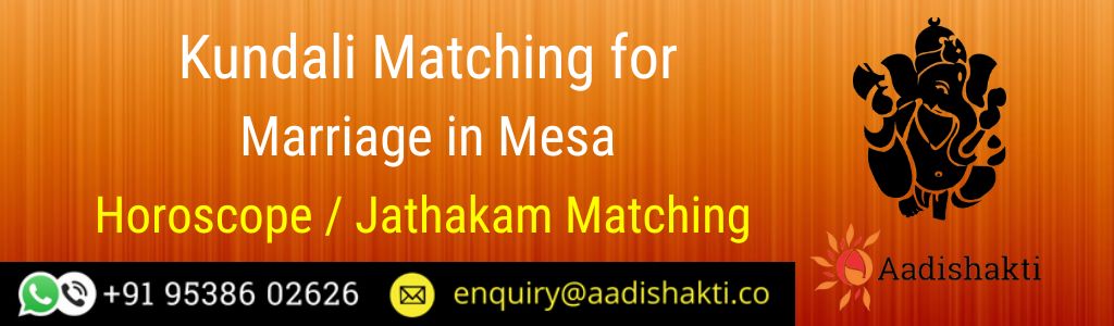 Kundali Matching in Mesa