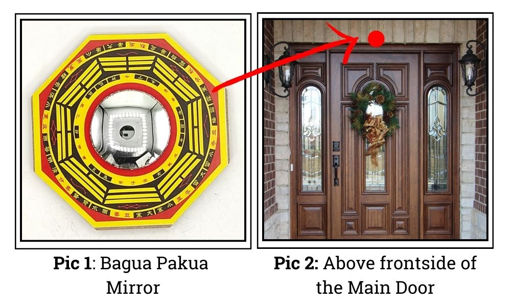 Vastu Remedy Bagua Pakua Mirror