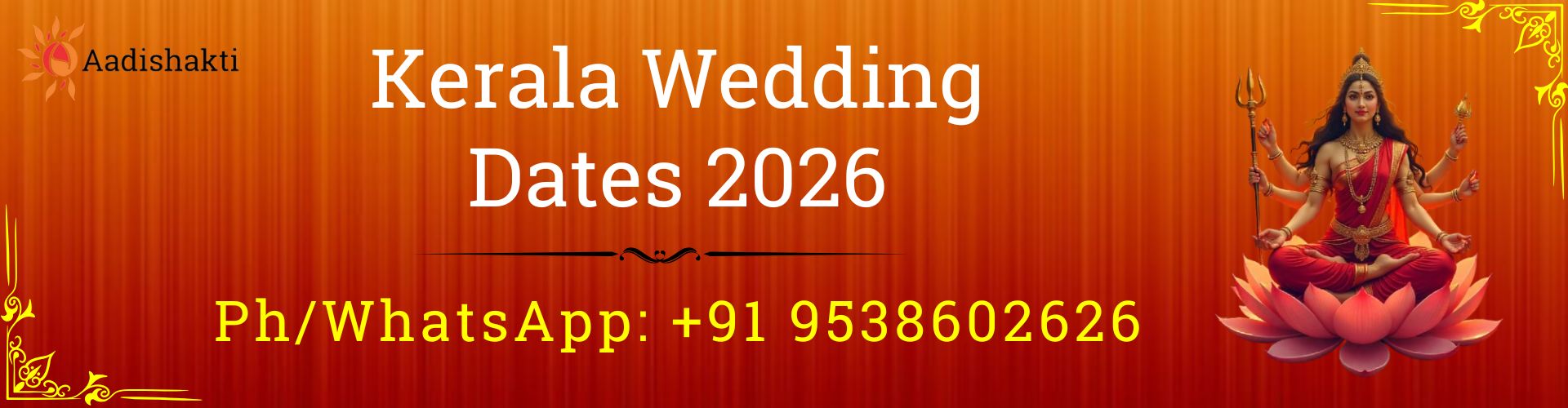 Kerala Wedding Dates 2026