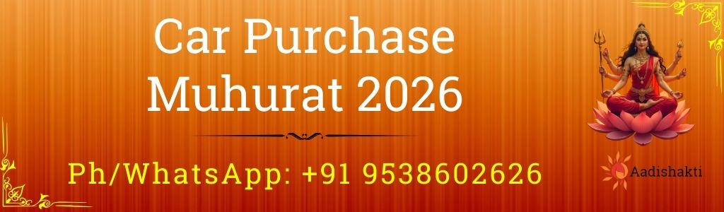 Car Purchase Muhurat 2026