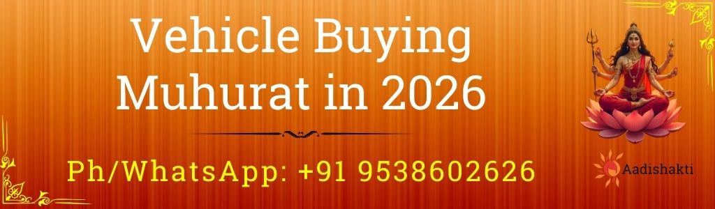 Vehicle Buying Muhurat In 2026