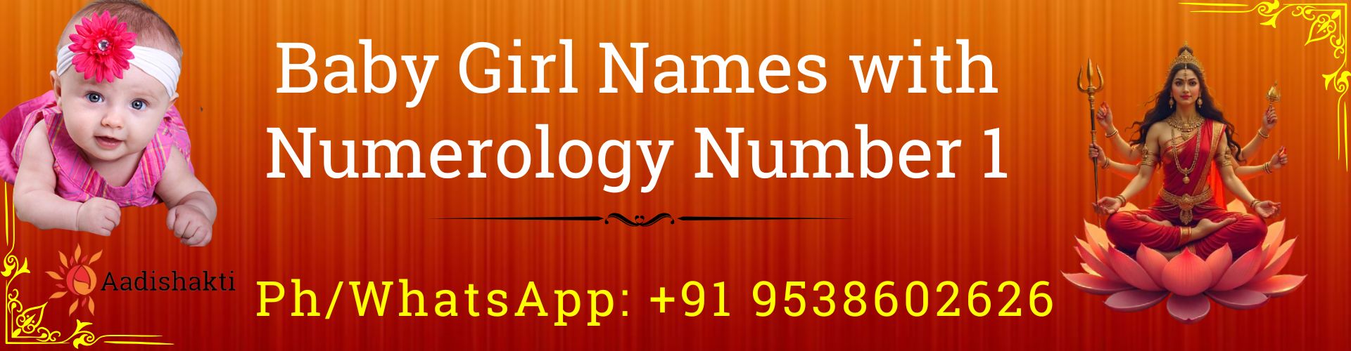 Baby Girl Names with Numerology Number 1 32