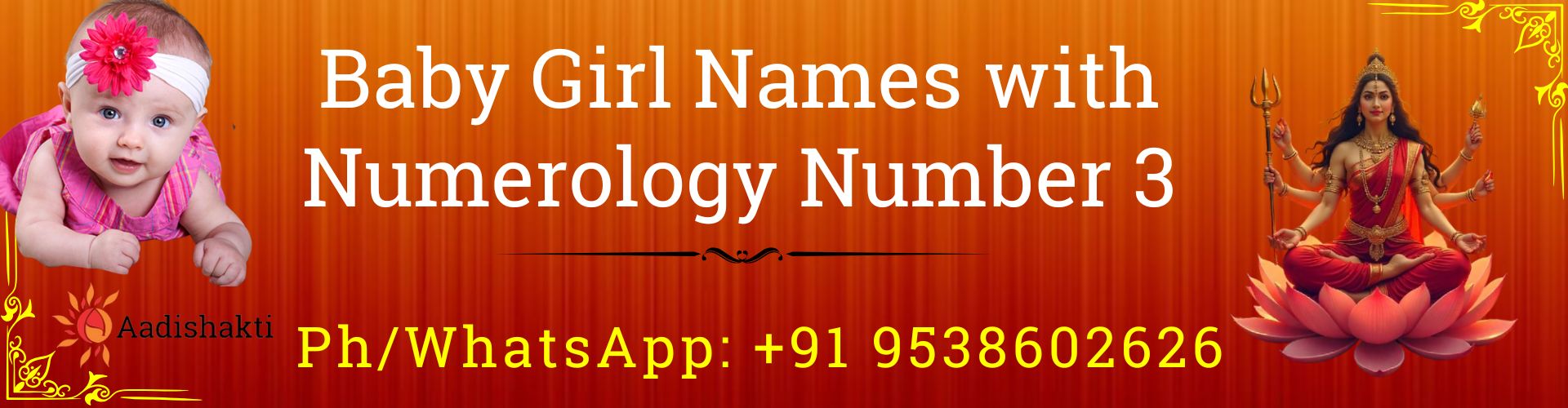 Baby Girl Names with Numerology Number 3 32