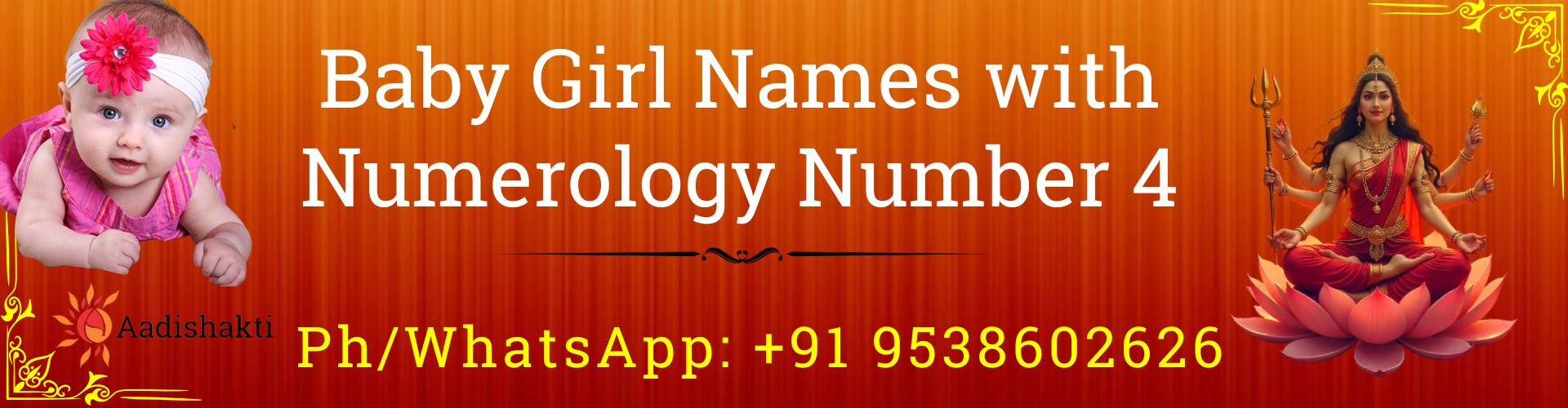 Baby Girl Names with Numerology Number 4 32