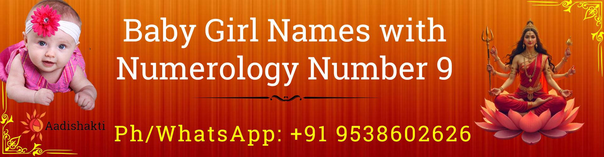 Baby Girl Names with Numerology Number 9 32