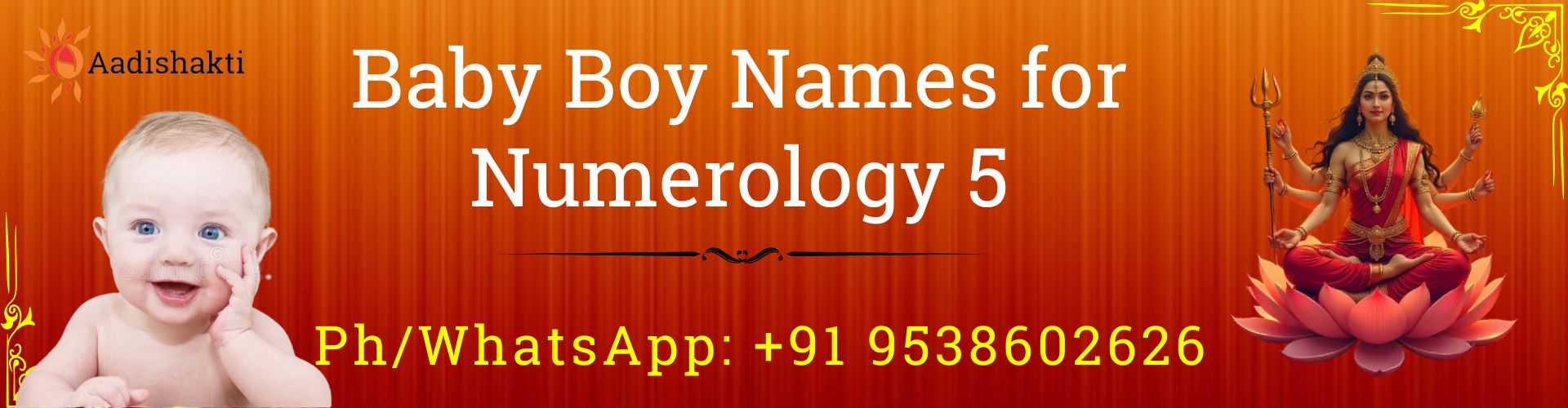 Baby Boy Names for Numerology 5 32