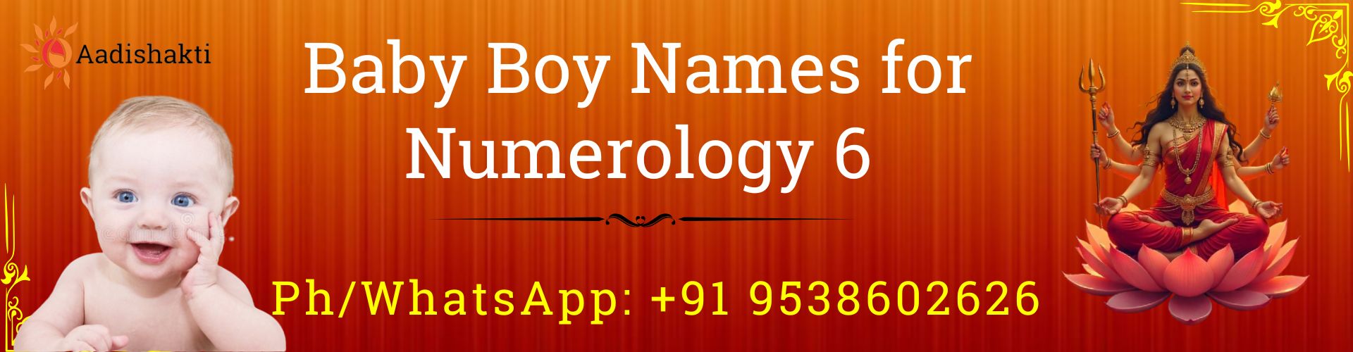 Baby Boy Names for Numerology 6 32