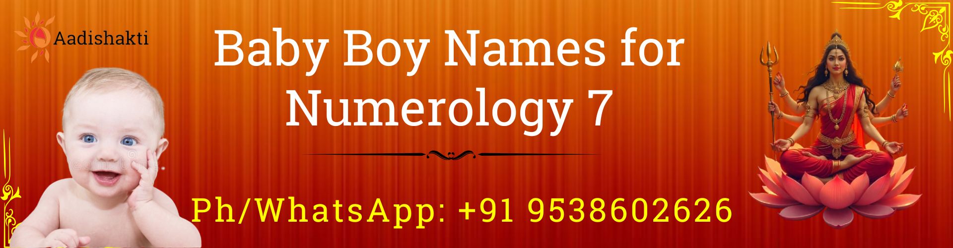 Baby Boy Names for Numerology 7 32