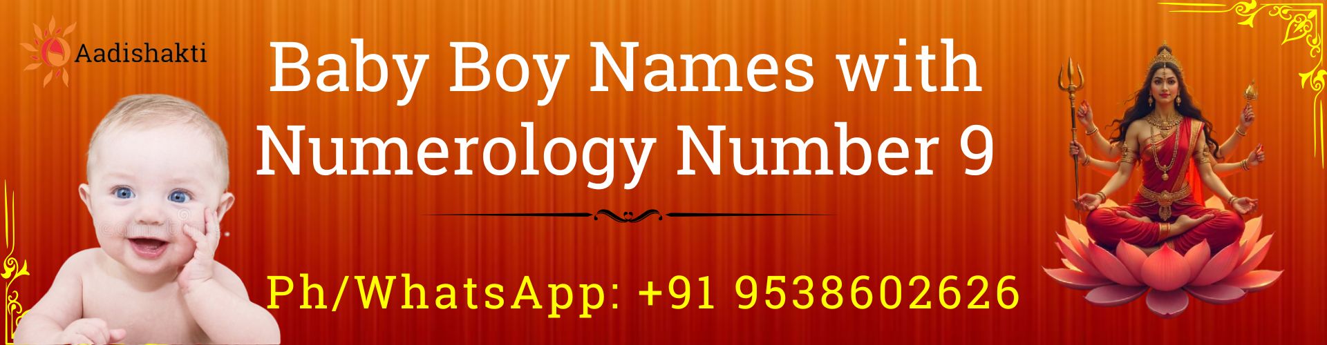 Baby Boy Names with Numerology Number 9 32