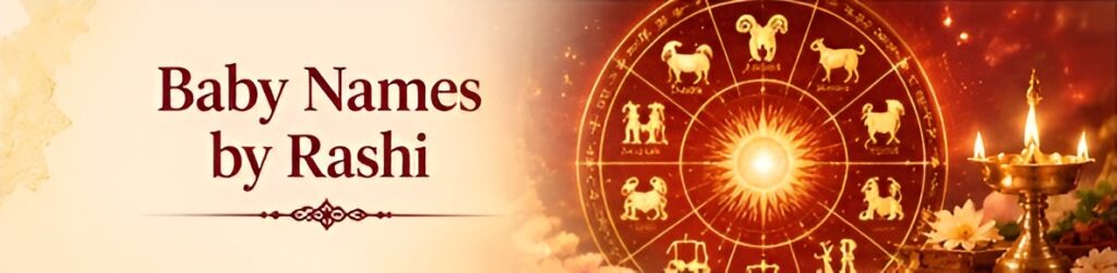 Baby names by Rashi with zodiac chart