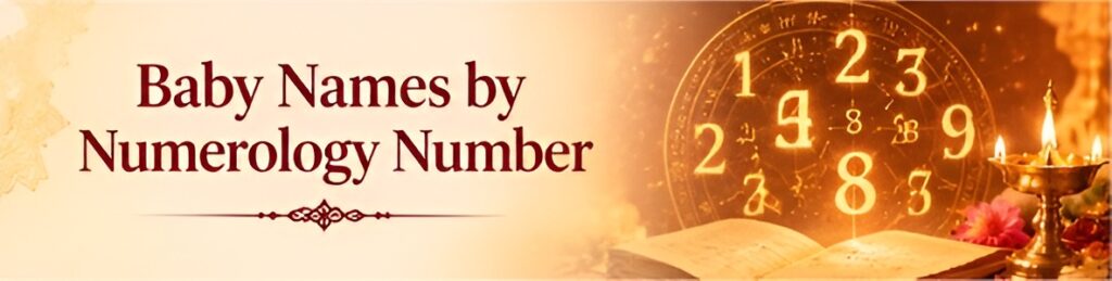 Baby names by numerology number with numerology symbols