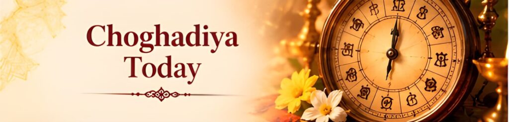 Choghadiya today with traditional astrology time chart