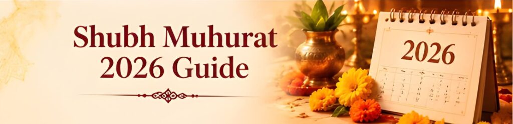 Shubh Muhurat 2026 guide with traditional Hindu calendar